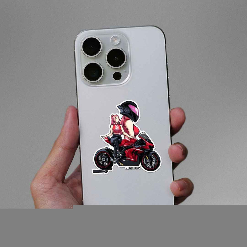 GIRL BIKE Sticker