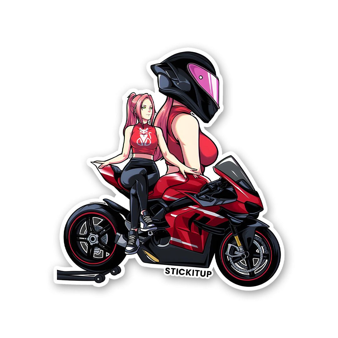 GIRL BIKE Sticker - Stickers | STICK IT UP