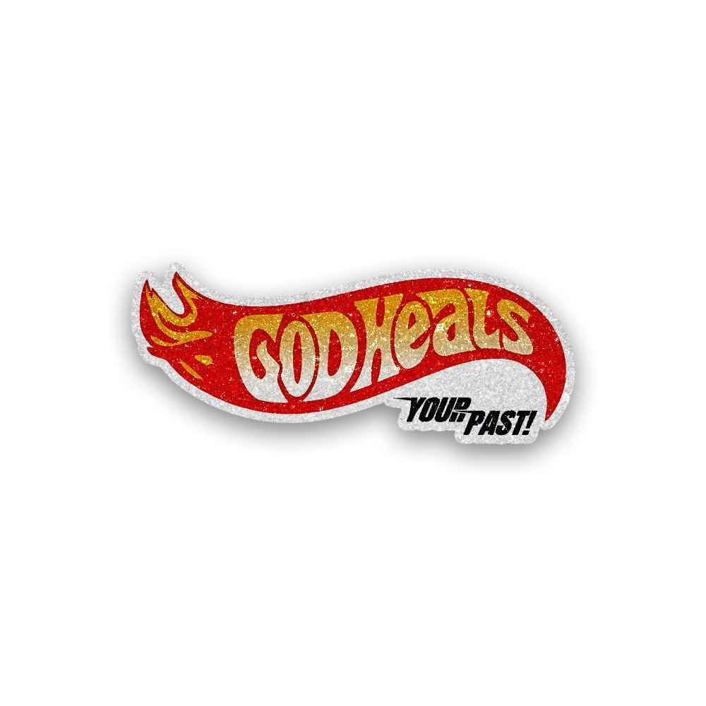 God Heals 0.1 Glitter Sticker