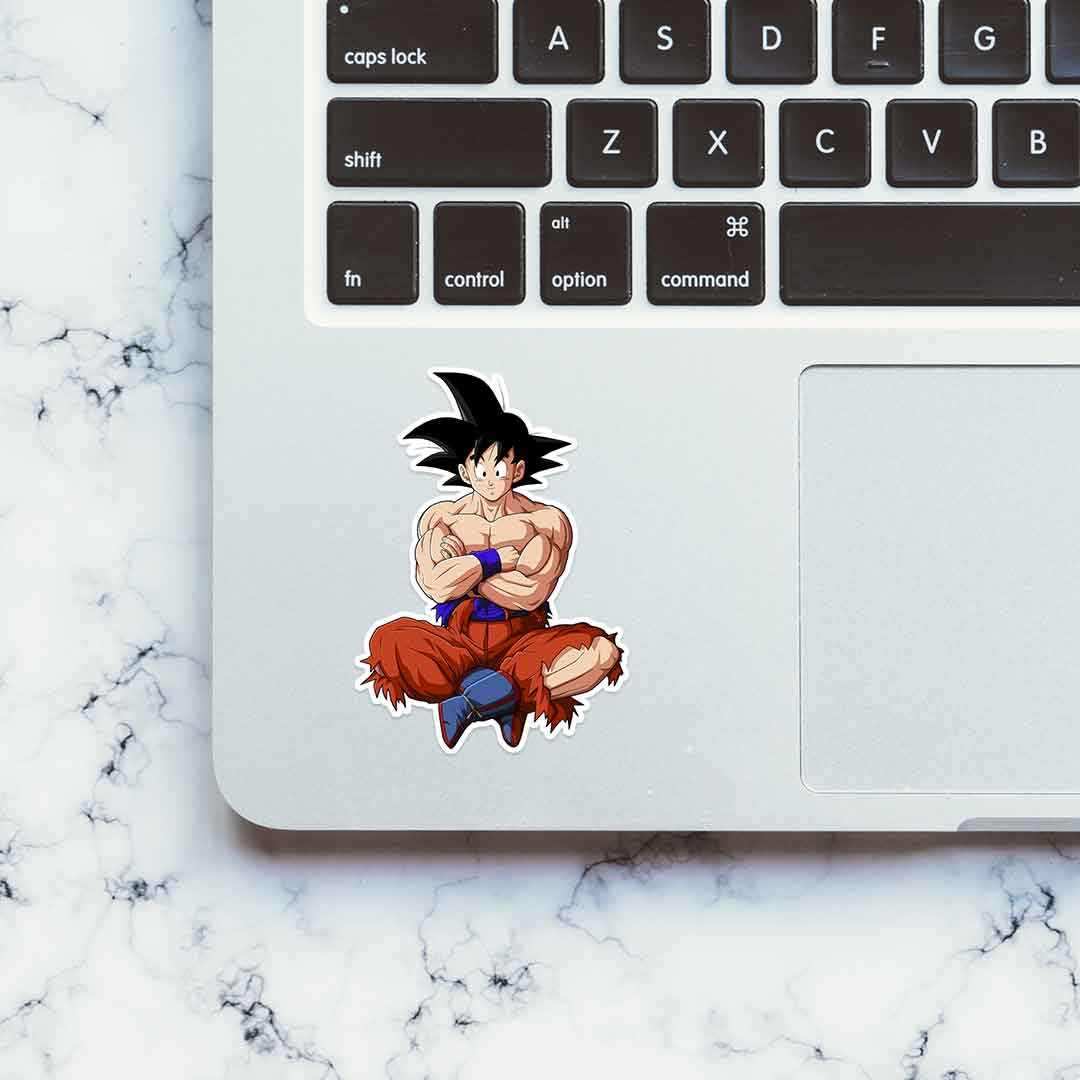 GOKU - No pain, No gain Sticker waterproof vinyl decal for laptop, bike, car & bottle