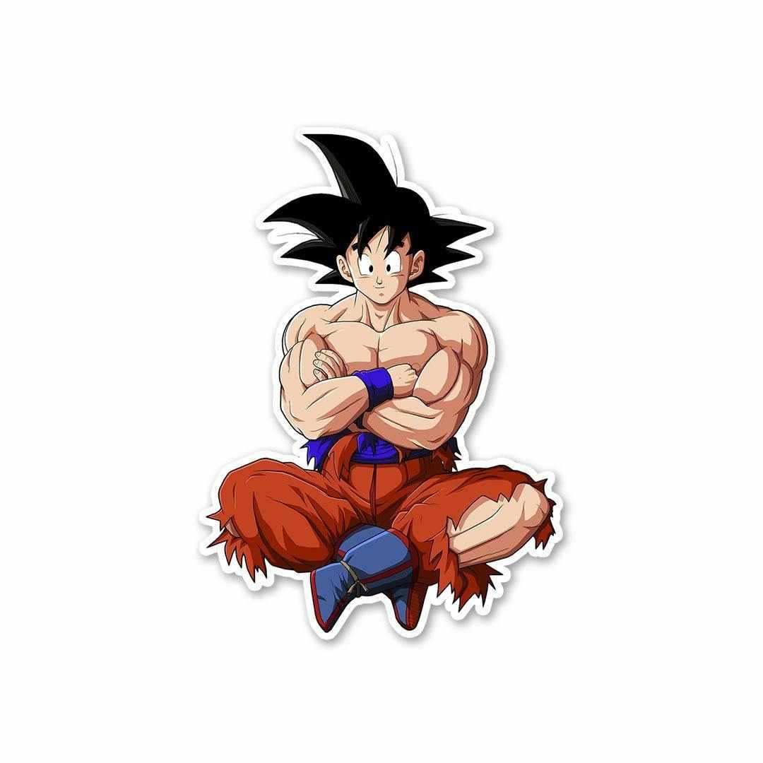 GOKU - No pain, No gain Sticker waterproof vinyl decal for laptop, bike, car & bottle