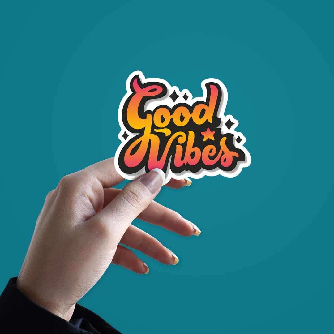 Good Vibes Sticker - Stickers | STICK IT UP