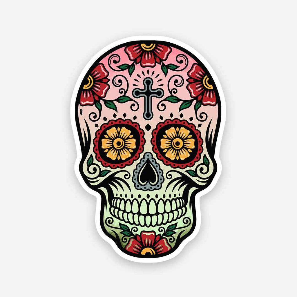 Graffiti skull sticker waterproof vinyl decal for laptop, bike, car & bottle