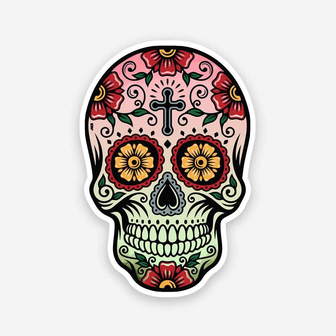 Graffiti skull sticker waterproof vinyl decal for laptop, bike, car & bottle