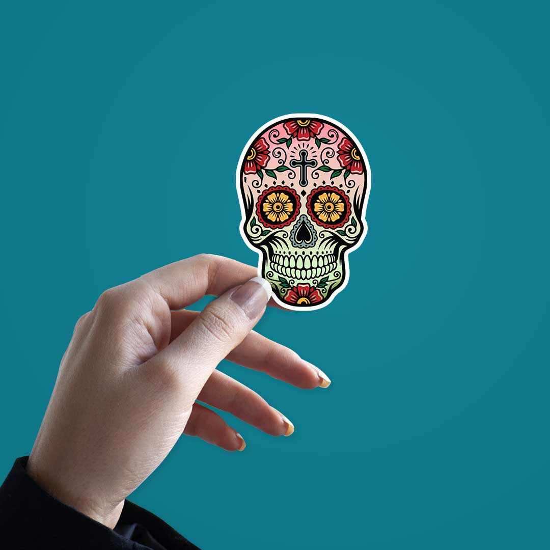 Graffiti skull sticker waterproof vinyl decal for laptop, bike, car & bottle