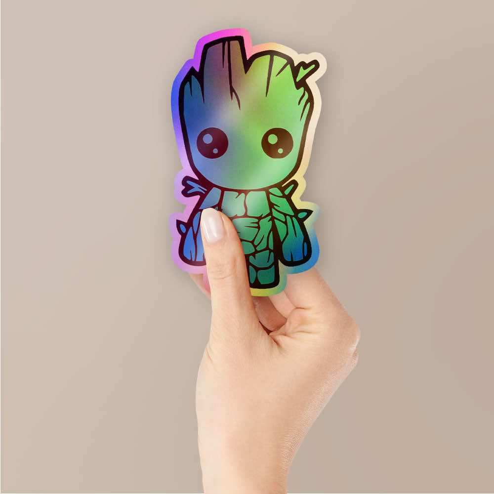 Tree Buddy Holographic Stickers - Holographic Stickers | STICK IT UP