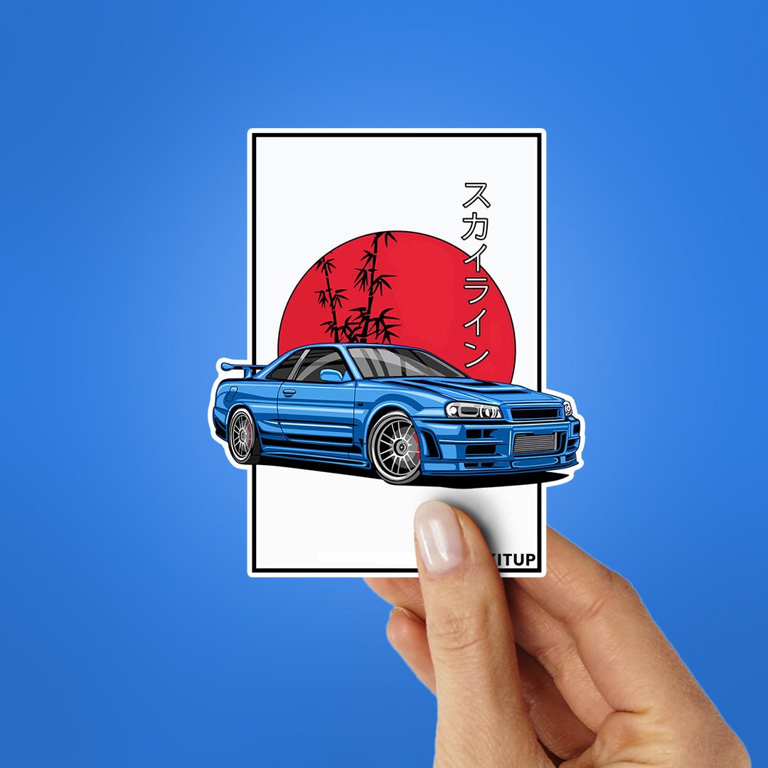 GTR R34 Sticker - Stickers | STICK IT UP