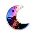 Half Moon Holographic Stickers - Holographic Stickers | STICK IT UP