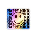 Happy Mind Holographic Stickers - Holographic Stickers | STICK IT UP