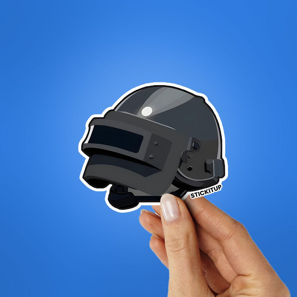 HELMET Sticker waterproof vinyl decal for laptop, bike, car & bottle