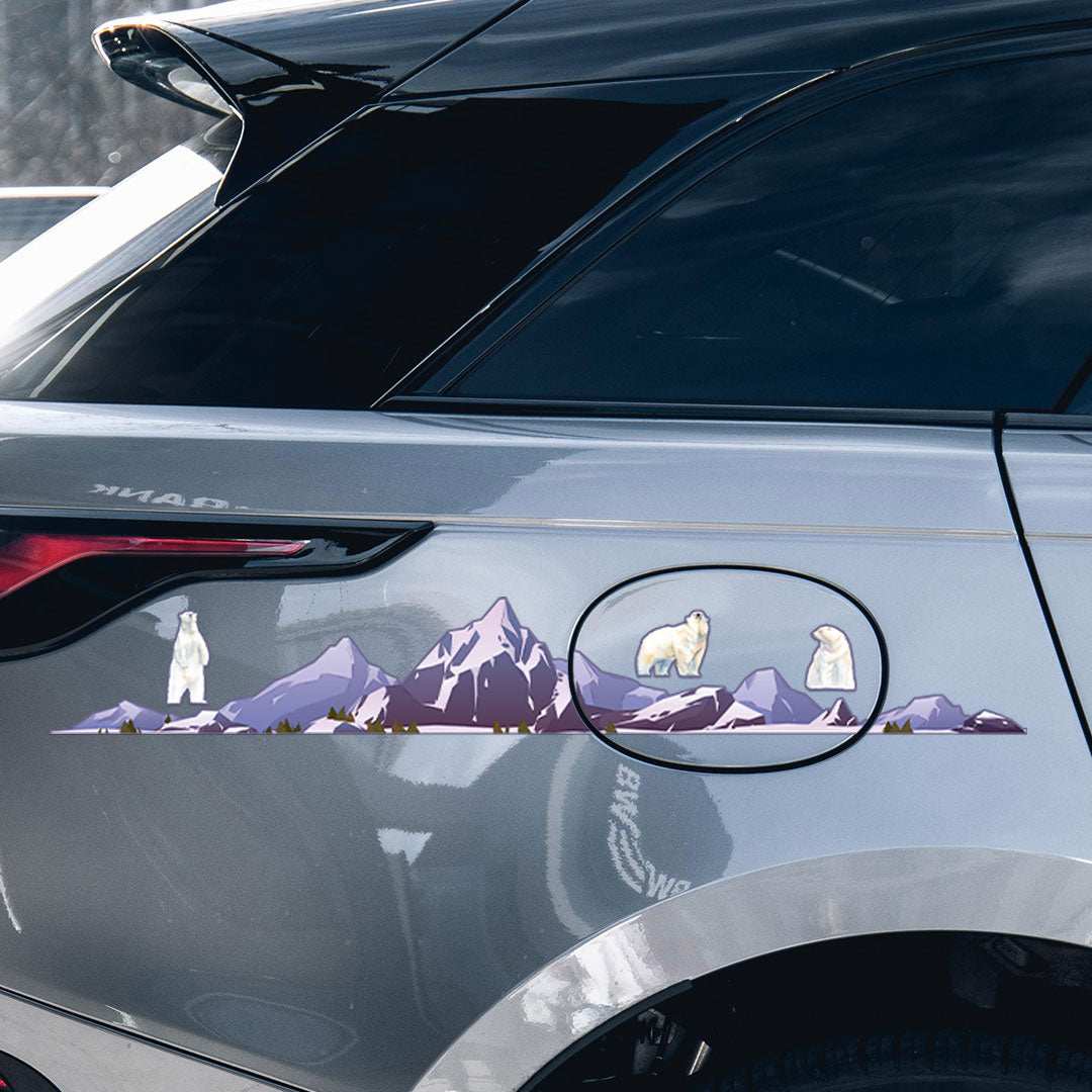 Himalayas Infinity Sticker waterproof vinyl decal for laptop, bike, car & bottle