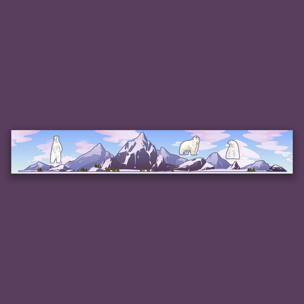 Himalayas Infinity Sticker waterproof vinyl decal for laptop, bike, car & bottle