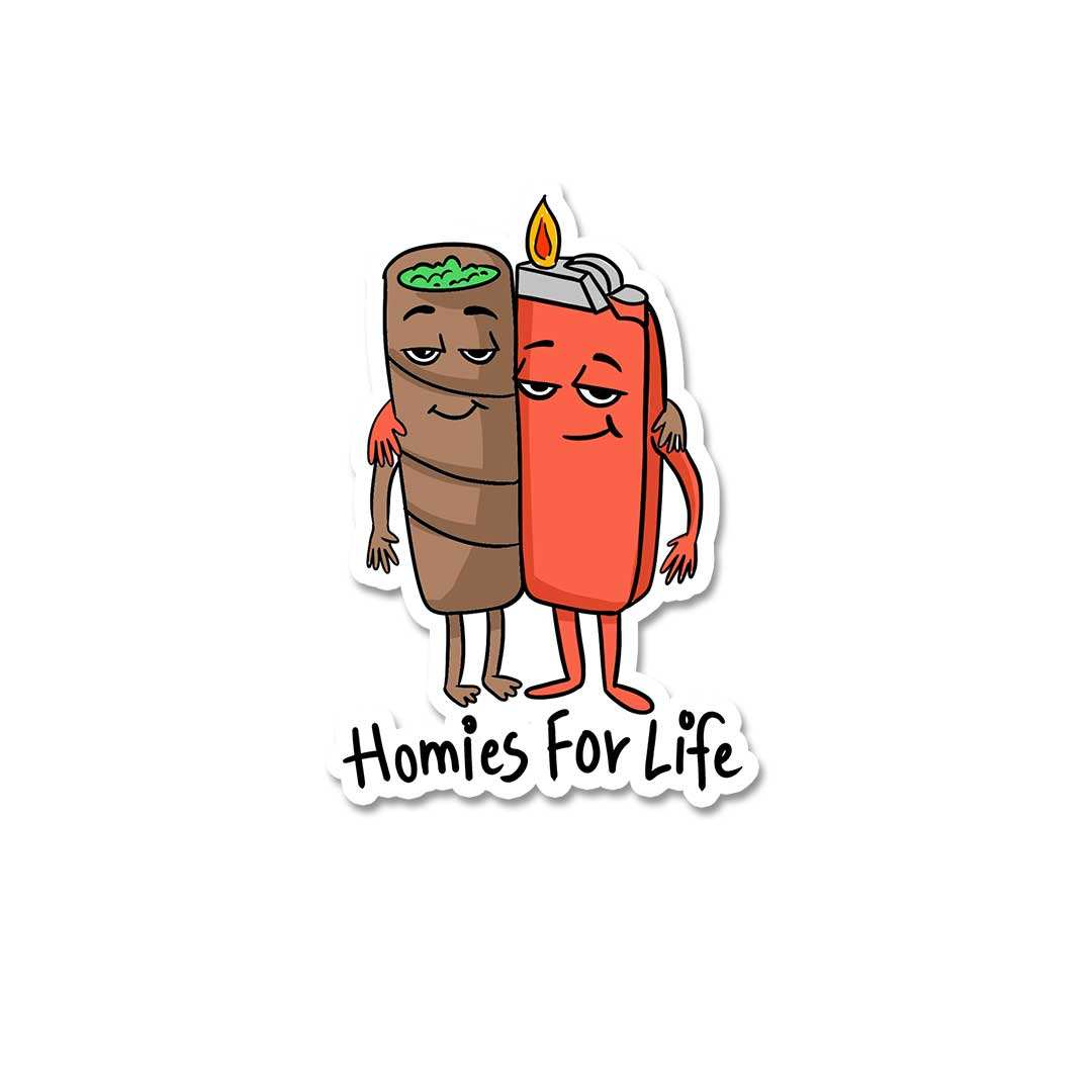 Homies For Life Sticker - Stickers | STICK IT UP