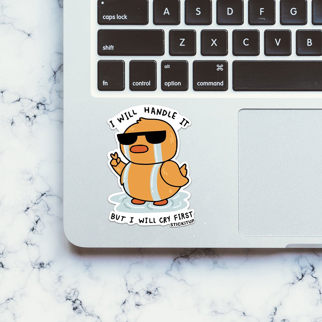 I Will Handle It Sticker waterproof vinyl decal for laptop, bike, car & bottle