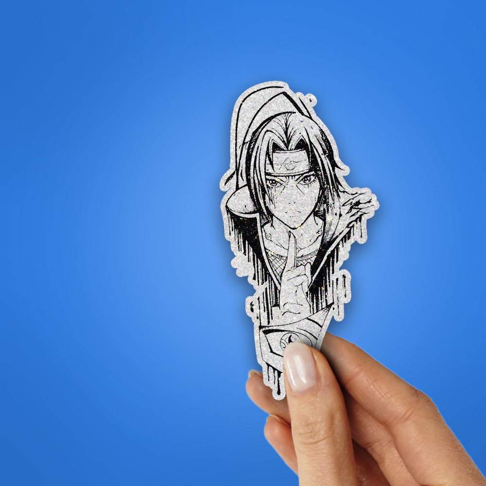 Sketch Ninja Glitter Sticker - Glitter Stickers | STICK IT UP