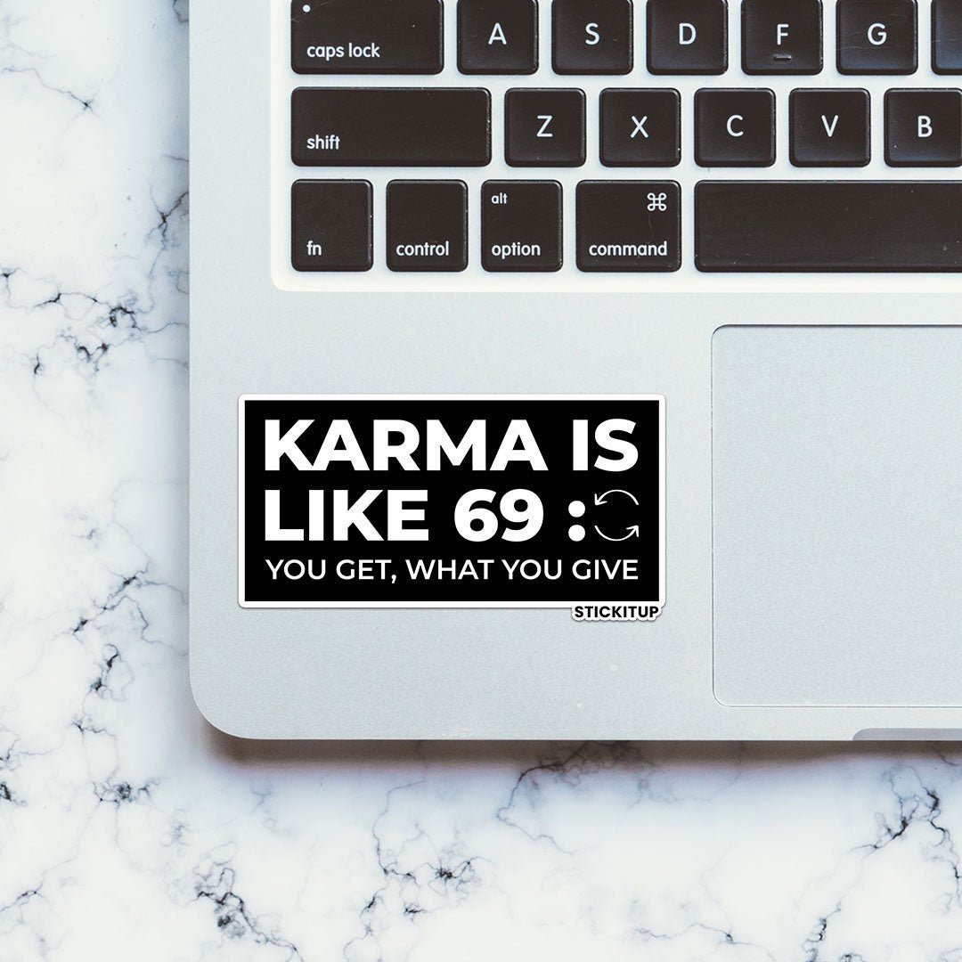 KARMA IS LIKE 69 Sticker - Stickers | STICK IT UP