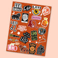 Leo Zodiac Sticker Sheet - die-cut vinyl sticker sheet | STICK IT UP Canada