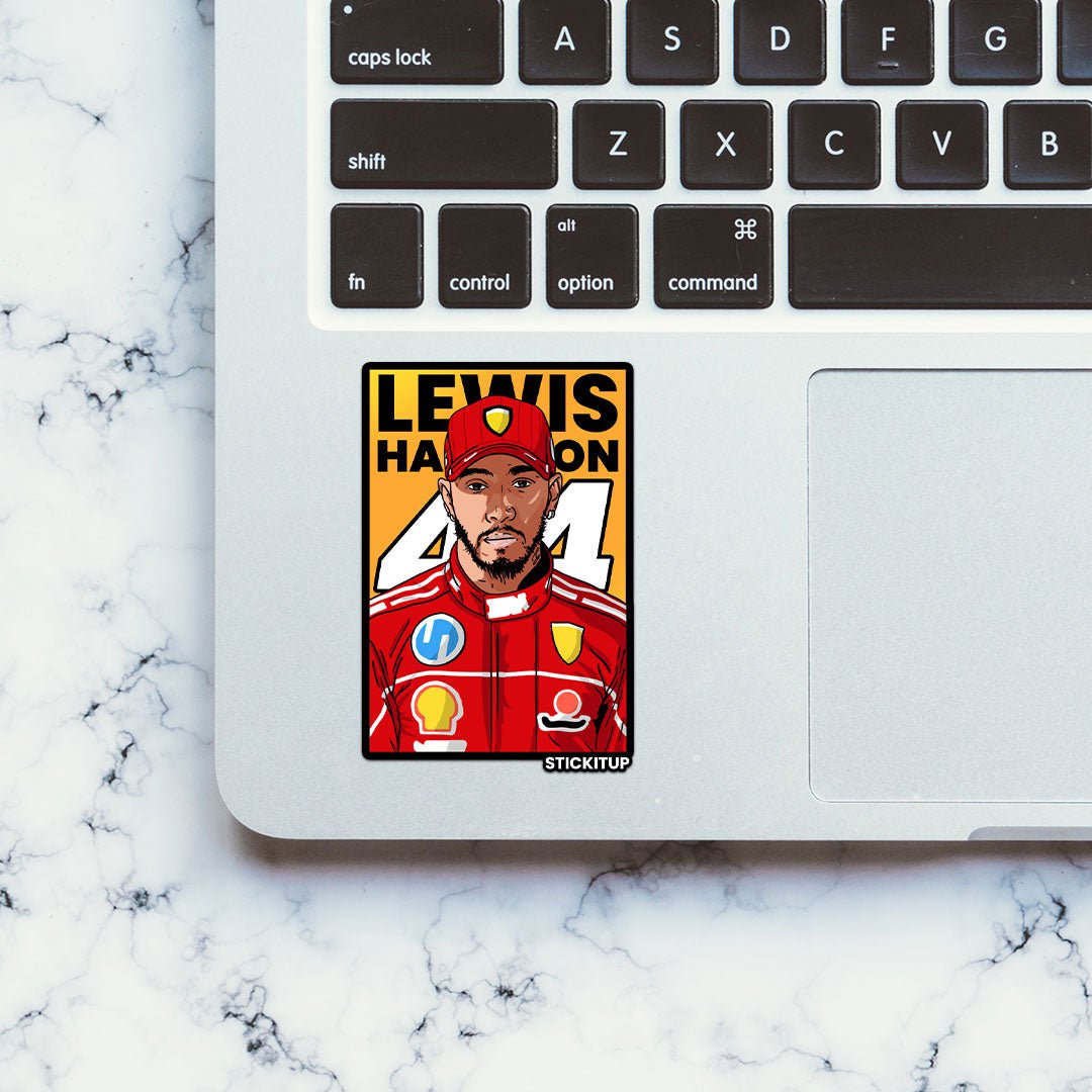 LEWIS HAMILTON Sticker waterproof vinyl decal for laptop, bike, car & bottle