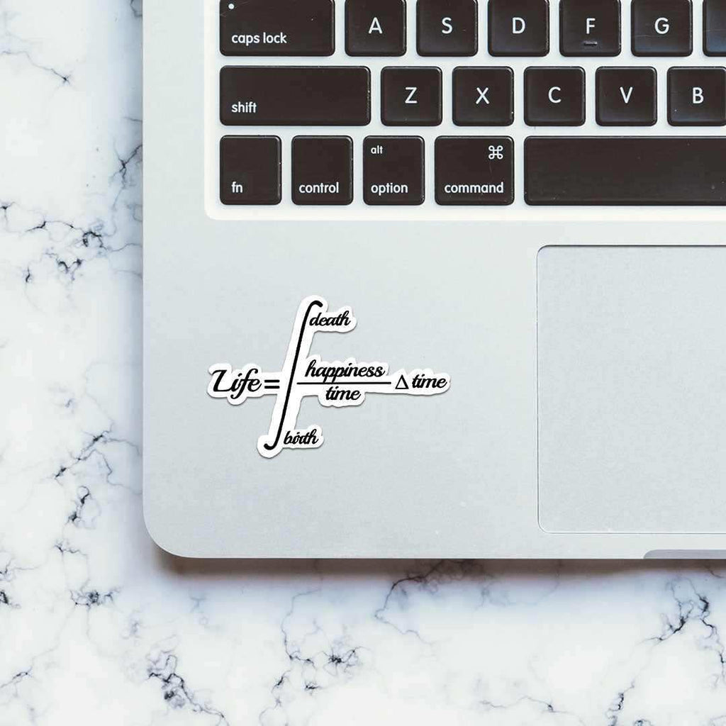 Life=Happiness Sticker waterproof vinyl decal for laptop, bike, car & bottle