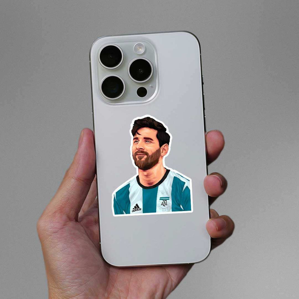 Lionel Messi Argentina 2.0 Sticker waterproof vinyl decal for laptop, bike, car & bottle