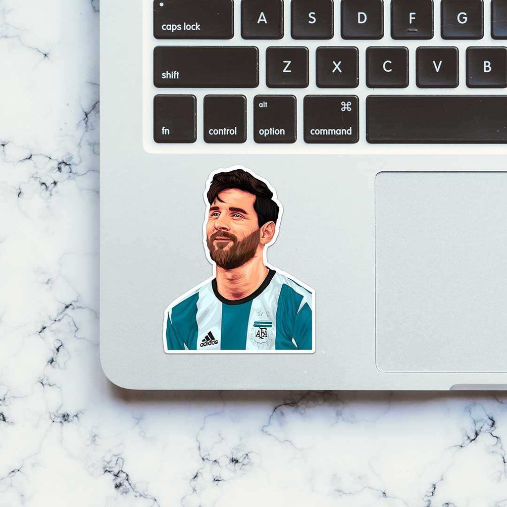 Lionel Messi Argentina 2.0 Sticker waterproof vinyl decal for laptop, bike, car & bottle