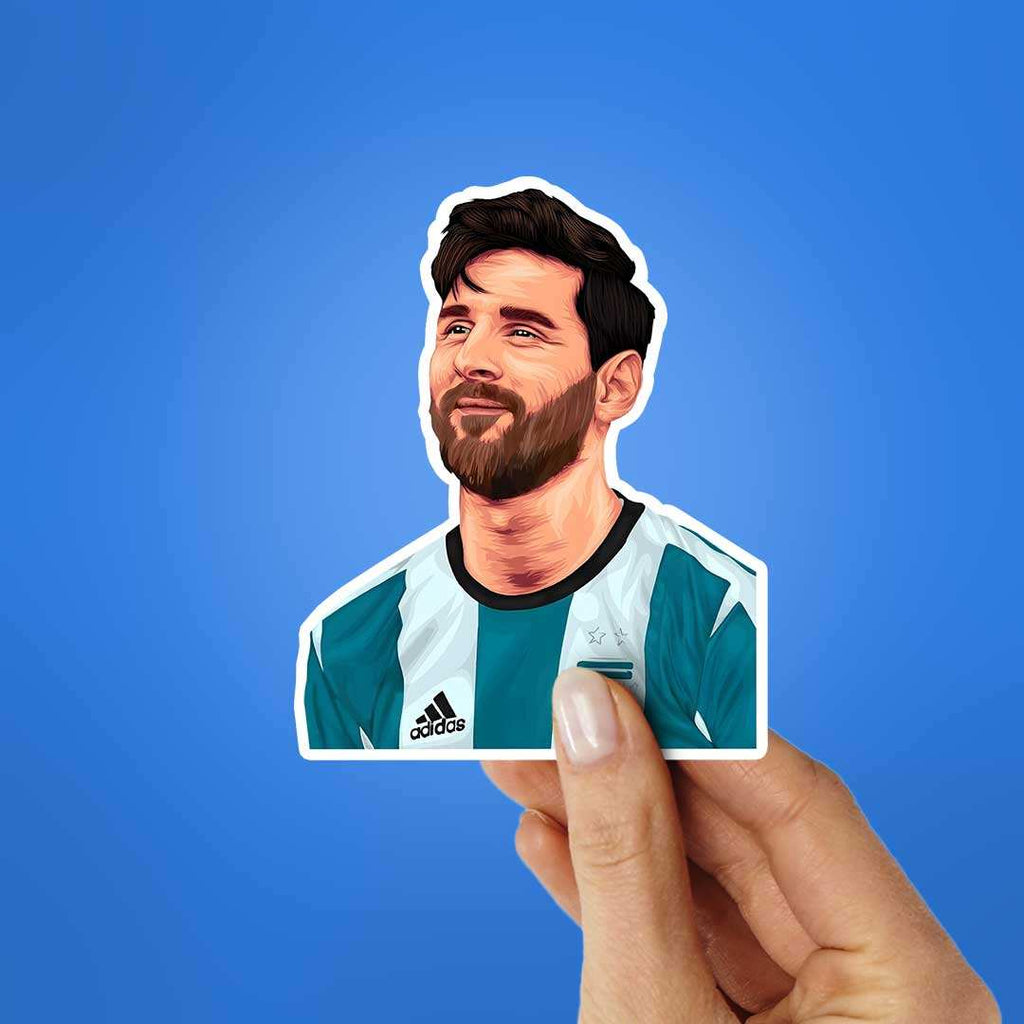 Lionel Messi Argentina 2.0 Sticker waterproof vinyl decal for laptop, bike, car & bottle