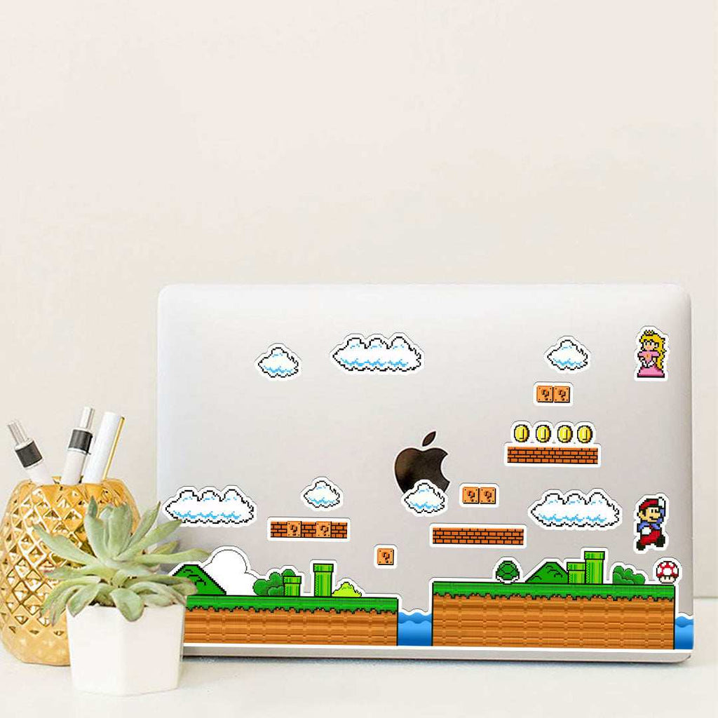 Mario Infinity Sticker waterproof vinyl decal for laptop, bike, car & bottle