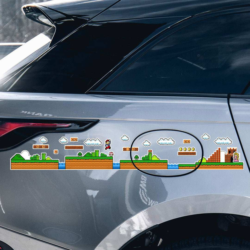 Mario Infinity Sticker waterproof vinyl decal for laptop, bike, car & bottle