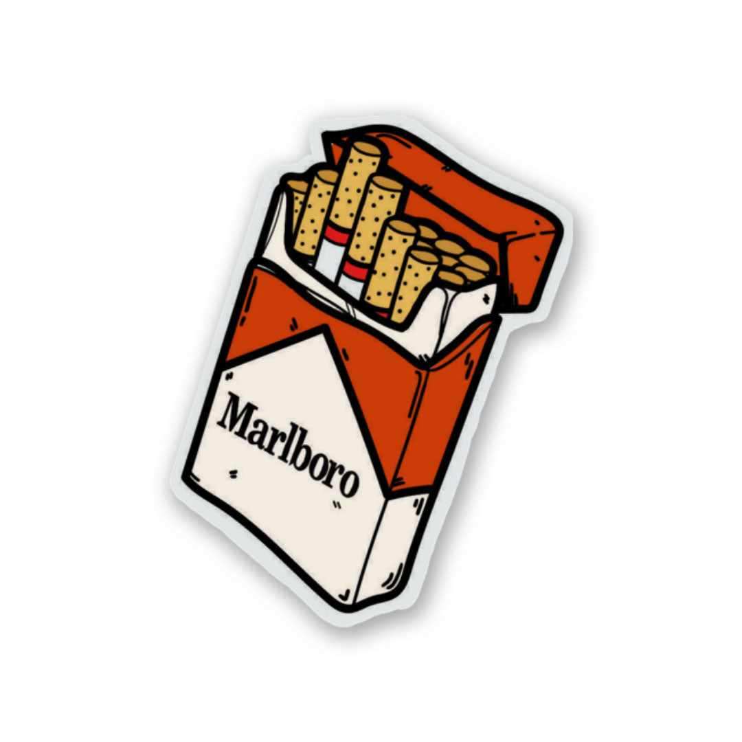 Marlboro Sticker waterproof vinyl decal for laptop, bike, car & bottle