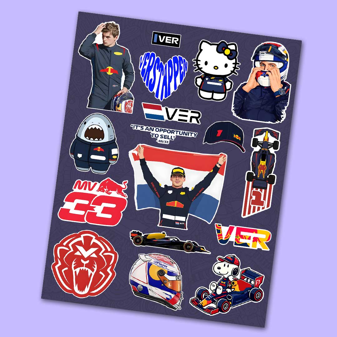 Racing Champion Fan Sheet - die-cut vinyl sticker sheet | STICK IT UP Canada