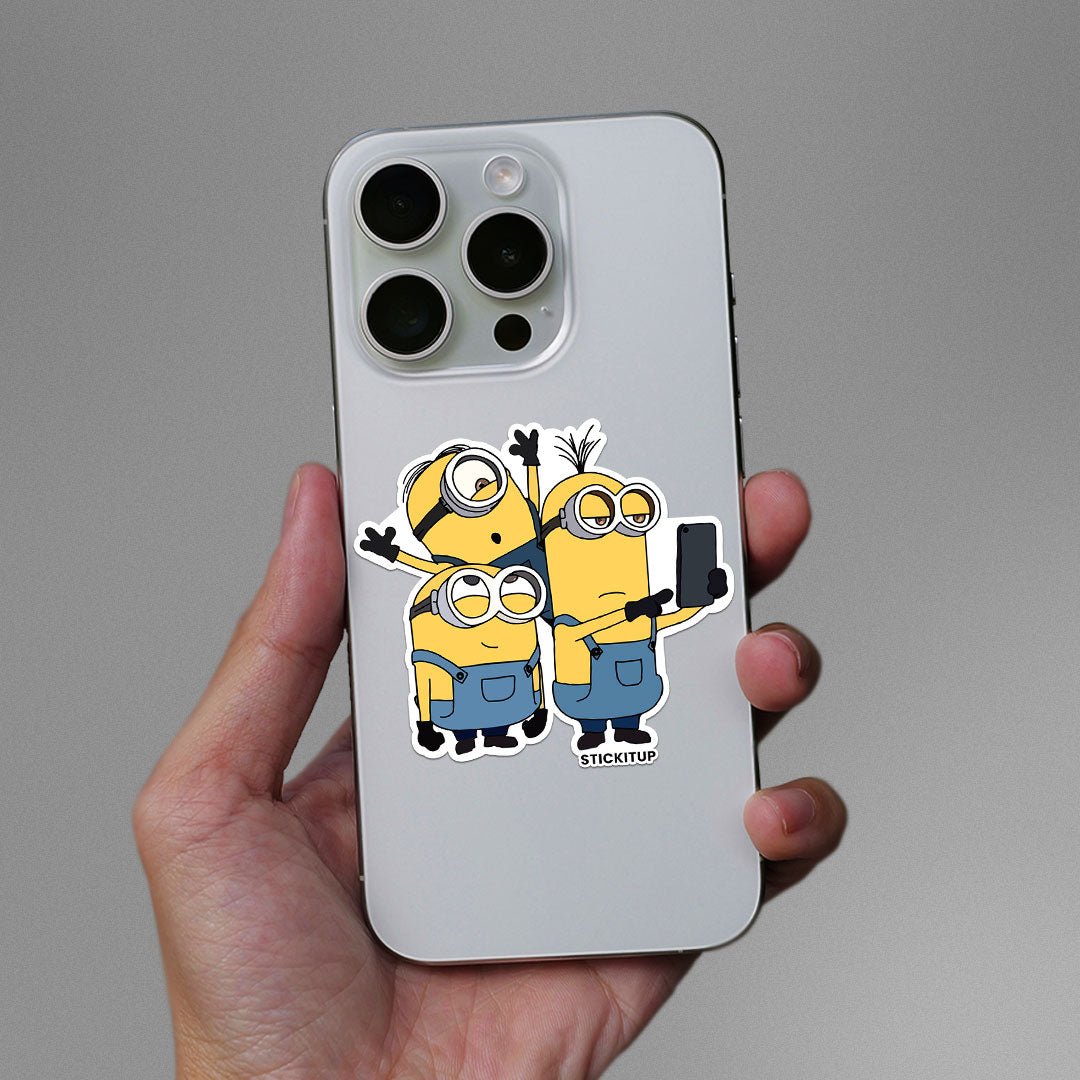Yellow Buddies Selfie Sticker - Stickers | STICK IT UP