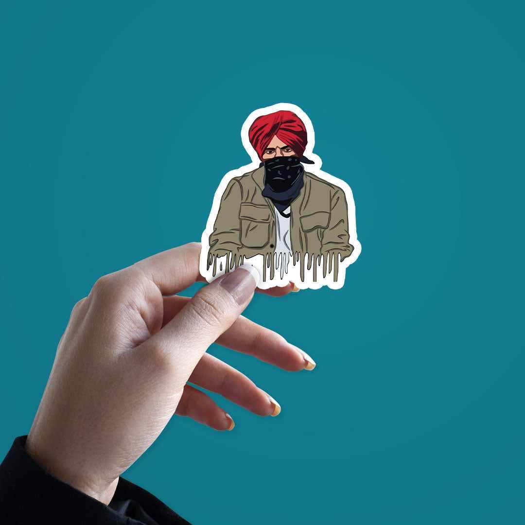 Red Turban Portrait Sticker - Stickers | STICK IT UP