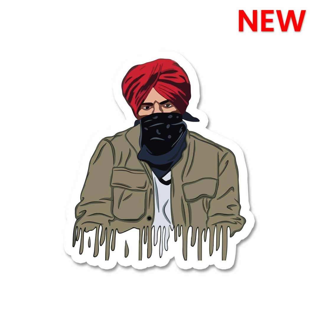 Red Turban Portrait Sticker - Stickers | STICK IT UP