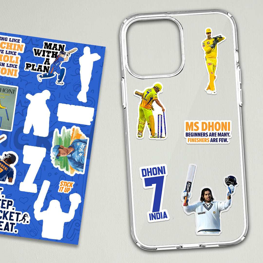 M.S.Dhoni mini sticker sheet - Sticker Sheets | STICK IT UP