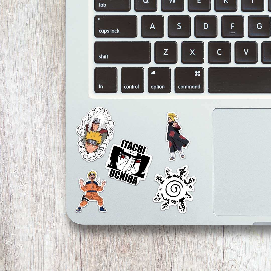Naruto Mini Sticker Sheet waterproof vinyl decal for laptop, bike, car & bottle