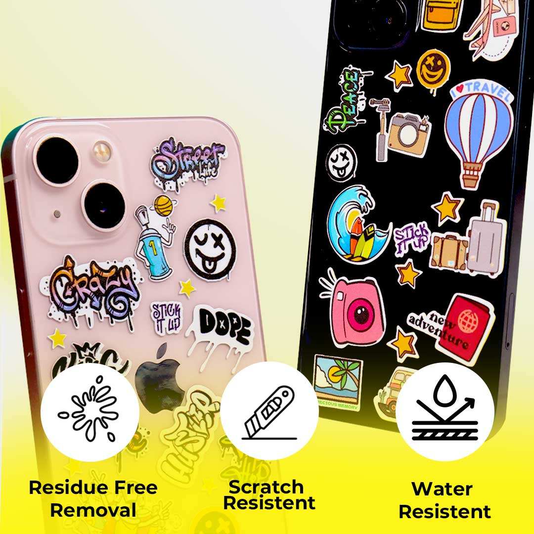 Naruto Mini Sticker Sheet waterproof vinyl decal for laptop, bike, car & bottle