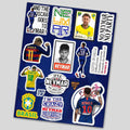 Samba Star Fan Sheet - die-cut vinyl sticker sheet | STICK IT UP Canada