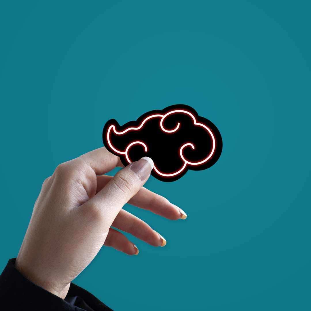 Neon Akatsuki Sticker waterproof vinyl decal for laptop, bike, car & bottle