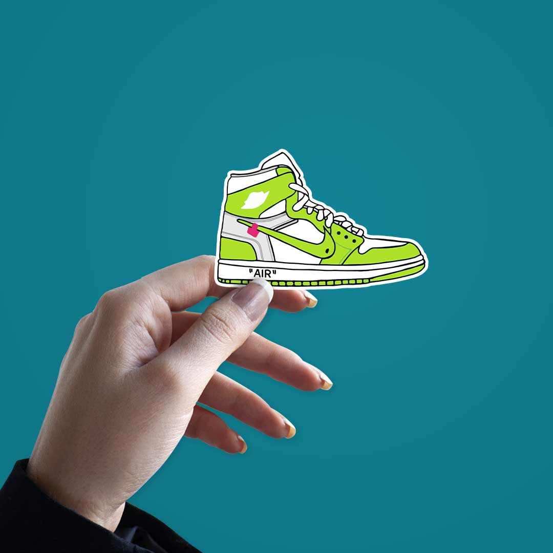 Air Shoe Green sticker - Stickers | STICK IT UP