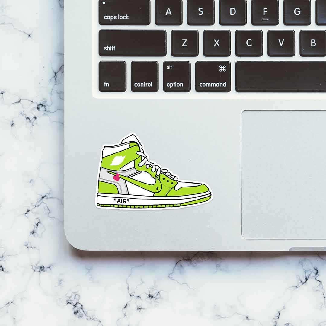 Air Shoe Green sticker - Stickers | STICK IT UP