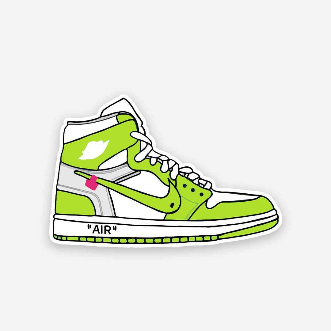 Air Shoe Green sticker - Stickers | STICK IT UP