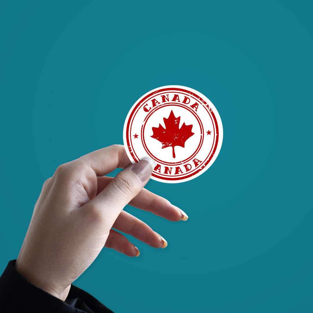 O CANADA Sticker waterproof vinyl decal for laptop, bike, car & bottle