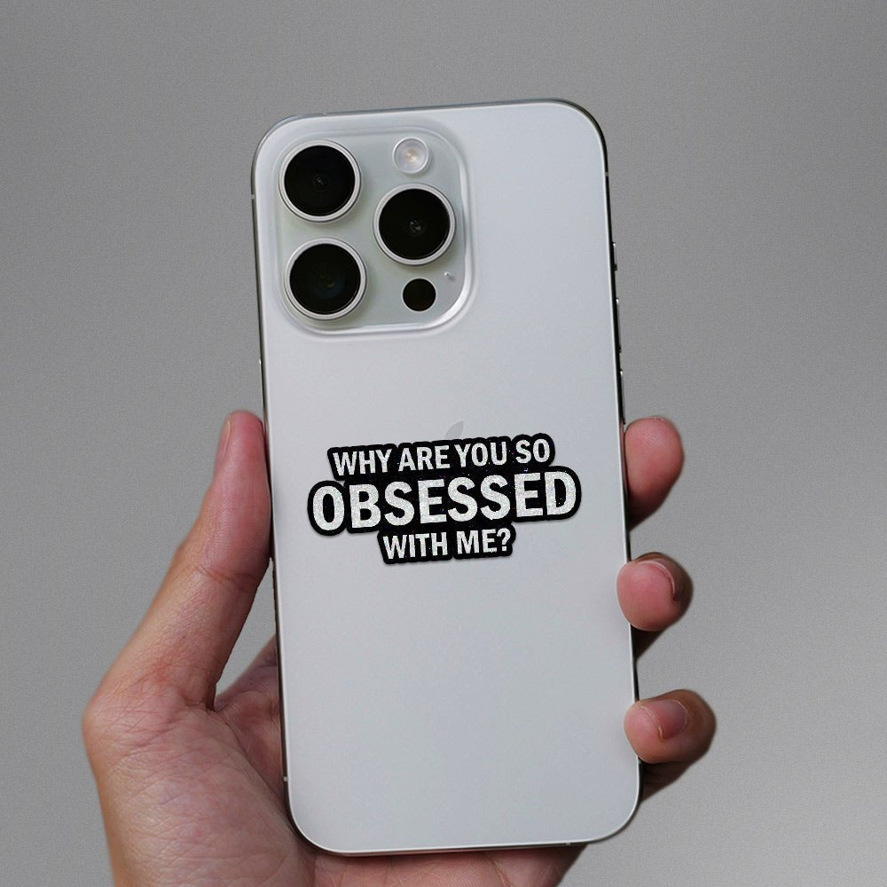 Obsessed Glitter Sticker - Glitter Stickers | STICK IT UP