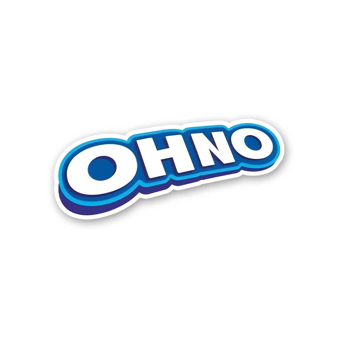 Ohno Sticker waterproof vinyl decal for laptop, bike, car & bottle