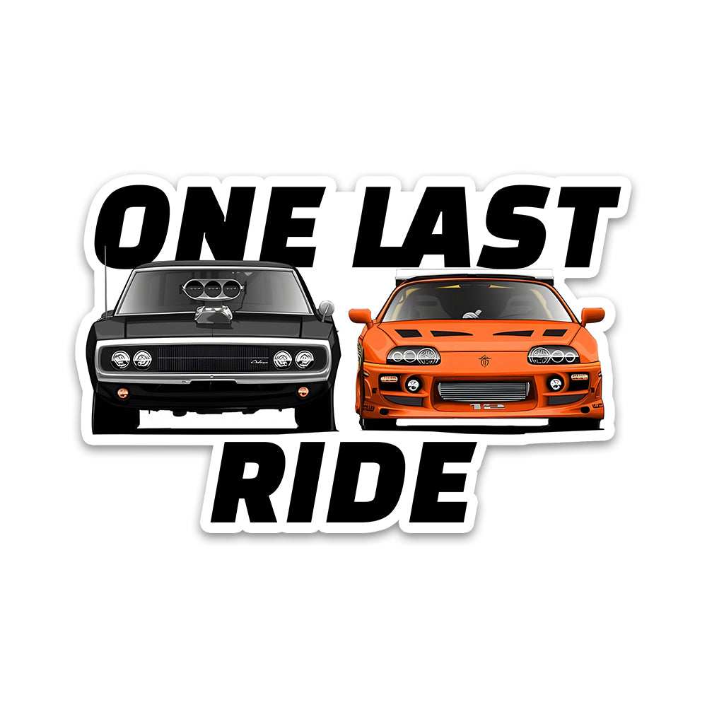 One Last Ride Bumper Sticker - Bumper Stickers | STICK IT UP
