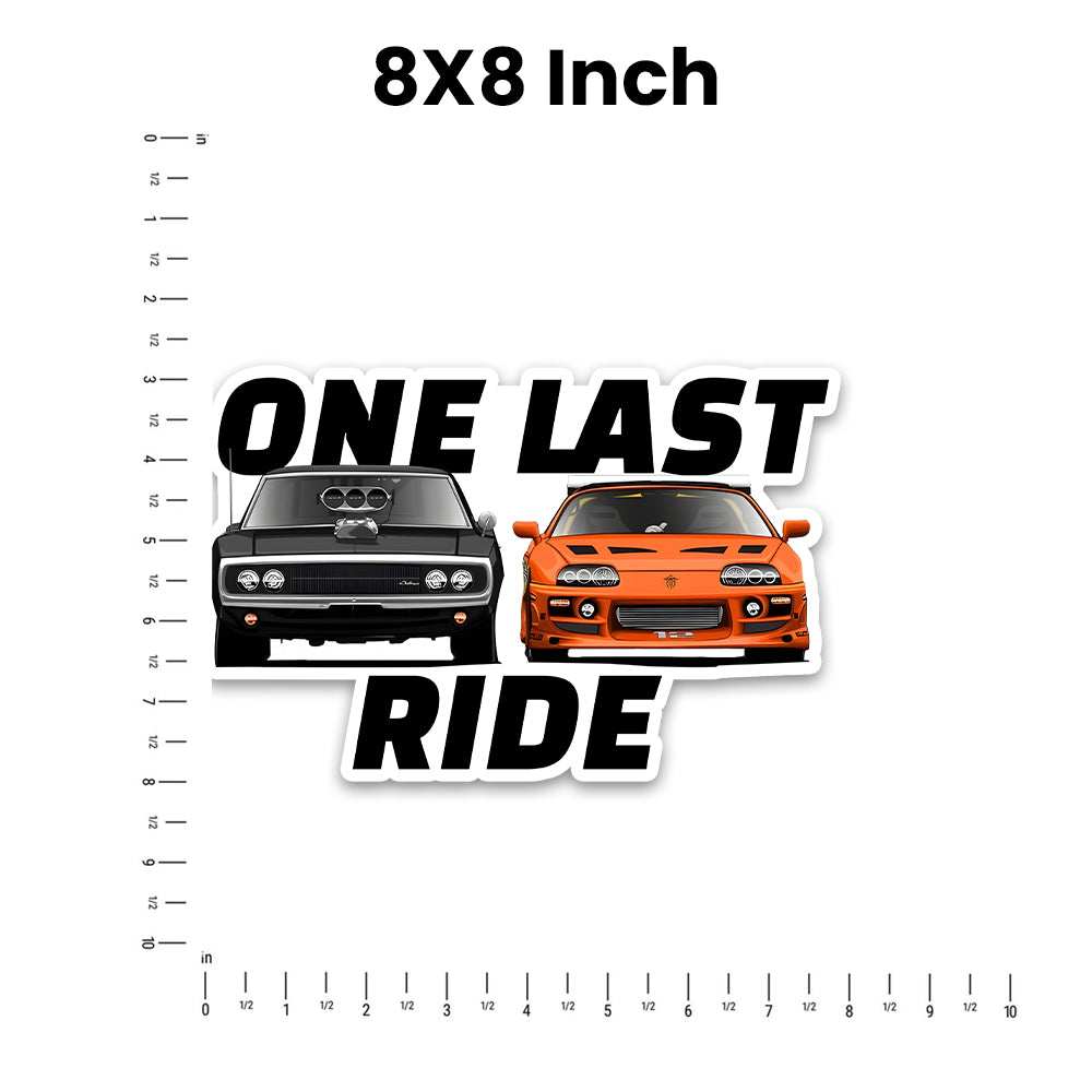 One Last Ride Bumper Sticker - Bumper Stickers | STICK IT UP