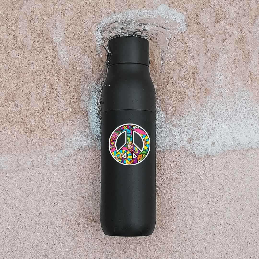 Peace Graffiti sticker waterproof vinyl decal for laptop, bike, car & bottle