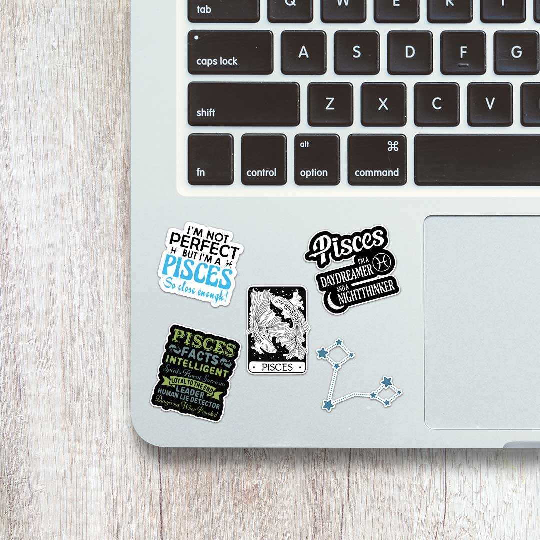 Pisces Zodiac Sticker Sheet - die-cut vinyl sticker sheet | STICK IT UP Canada