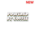 Powered By Coffee Sticker waterproof vinyl decal for laptop, bike, car & bottle