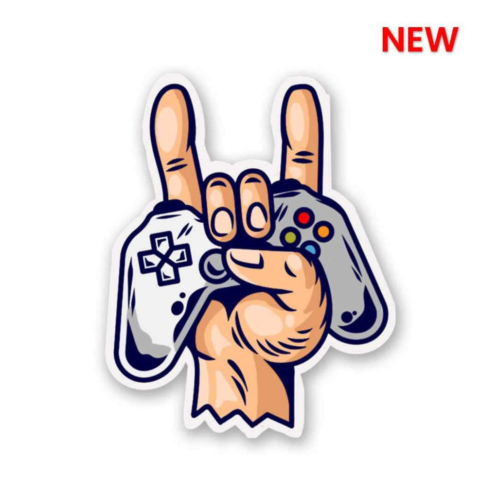 Rock On : Gamer Sticker waterproof vinyl decal for laptop, bike, car & bottle